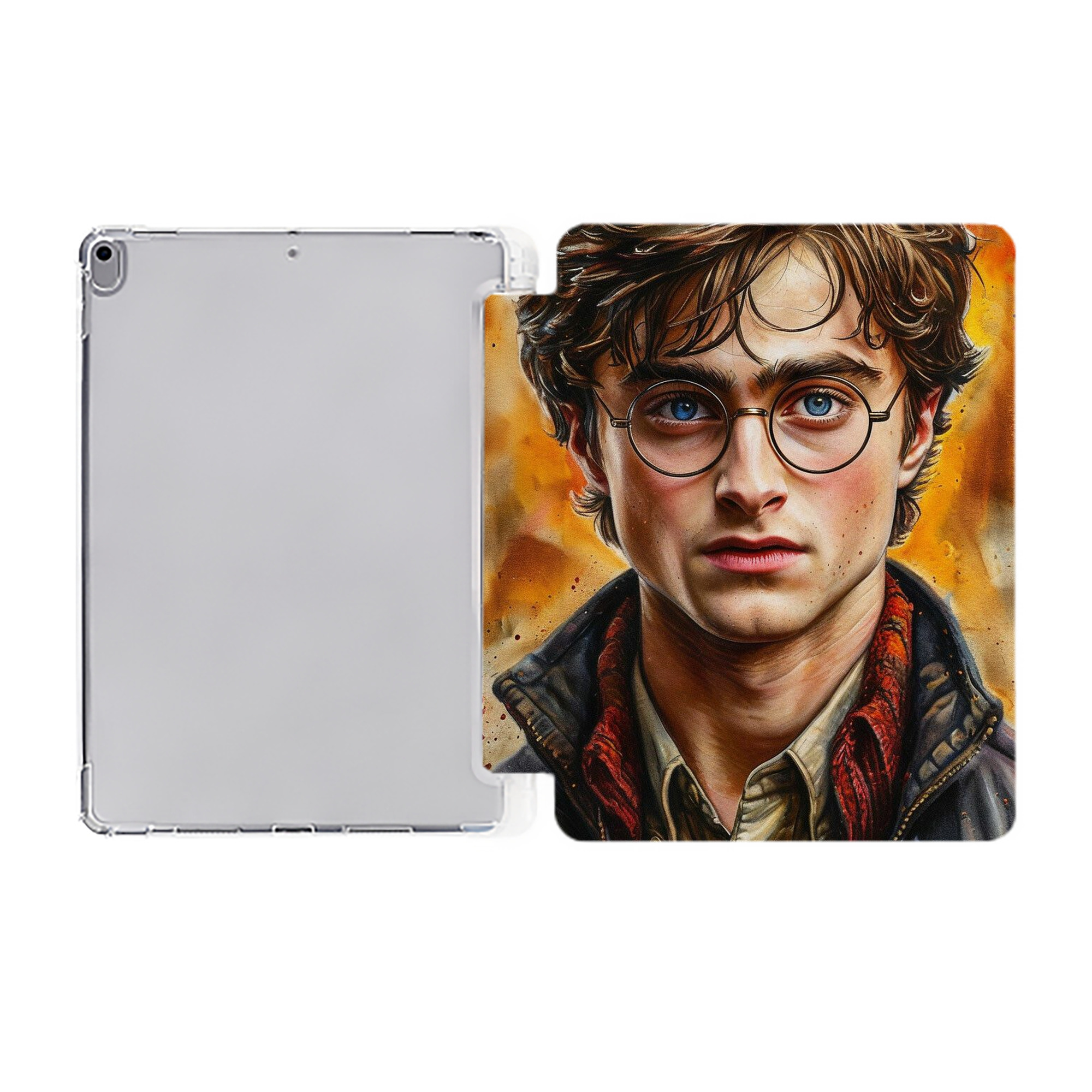 （画像用） Harry Potter ハリー・ポッターシリーズ IPad ケース ペン収納付き 三つ折りスタンド PUレザー×シリコン 対応機種9.5/10.5/10.9インチ